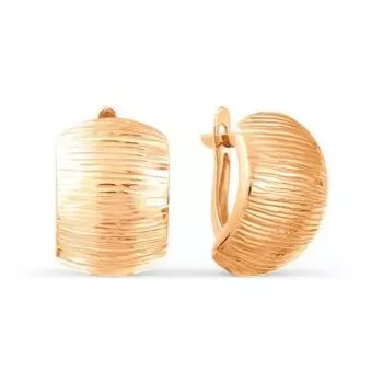 Серьги из красного золота Линии Любви