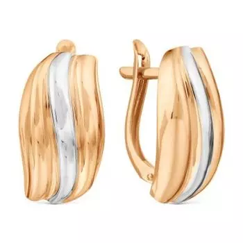 Серьги из красного золота Линии Любви