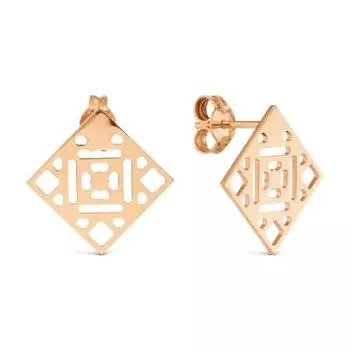 Серьги из красного золота Линии Любви