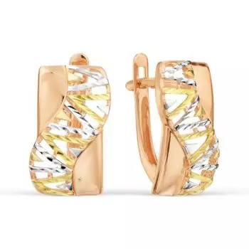 Серьги из красного золота Линии Любви