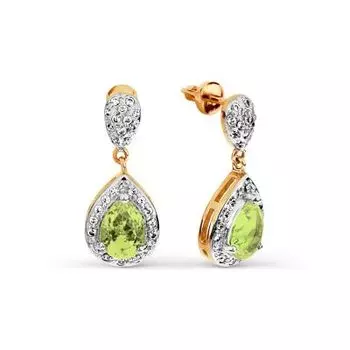 Серьги из красного золота Линии Любви