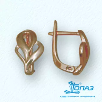 Серьги из красного золота Линии Любви