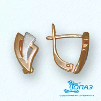 Серьги из красного золота Линии Любви