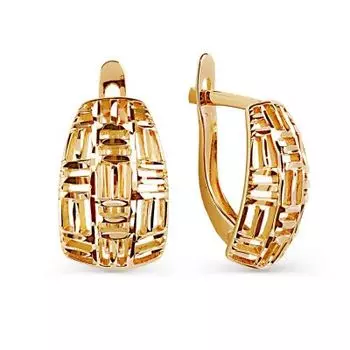Серьги из красного золота Линии Любви