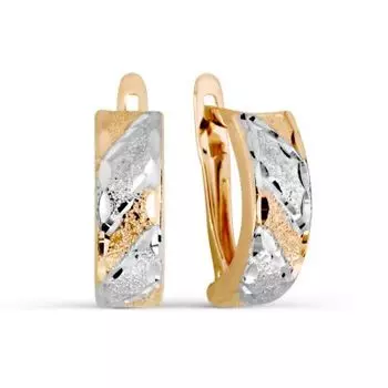 Серьги из красного золота Линии Любви