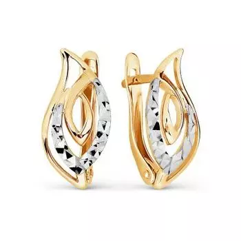 Серьги из красного золота Линии Любви