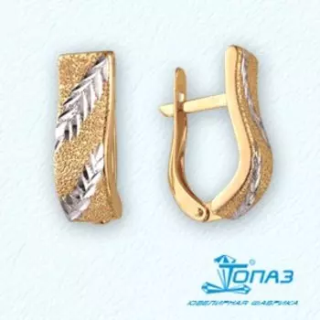 Серьги из красного золота Линии Любви