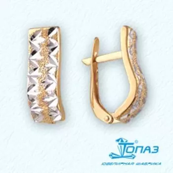 Серьги из красного золота Линии Любви