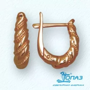 Серьги из красного золота Линии Любви