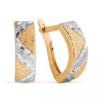 Серьги из красного золота Линии Любви