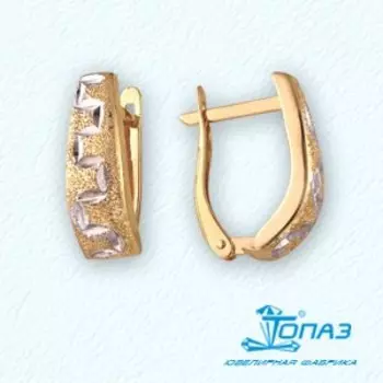 Серьги из красного золота Линии Любви