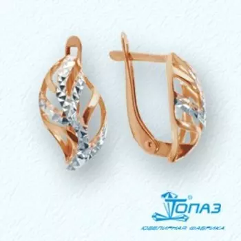 Серьги из красного золота Линии Любви