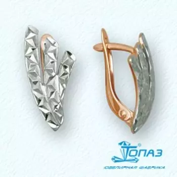 Серьги из красного золота Линии Любви