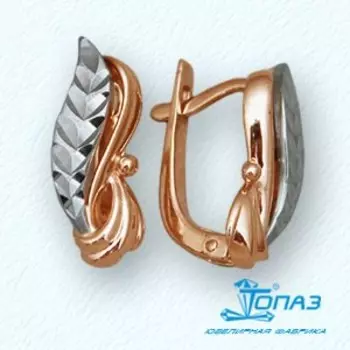 Серьги из красного золота Линии Любви