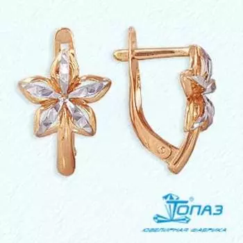 Серьги из красного золота Линии Любви