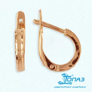 Серьги из красного золота Линии Любви