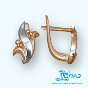 Серьги из красного золота Линии Любви