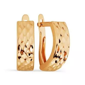 Серьги из красного золота Линии Любви