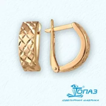 Серьги из красного золота Линии Любви