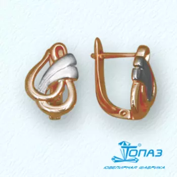 Серьги из красного золота Линии Любви