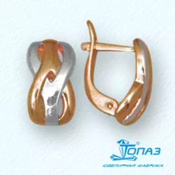 Серьги из красного золота Линии Любви