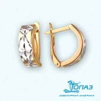 Серьги из красного золота Линии Любви