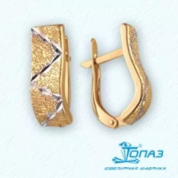 Серьги из красного золота Линии Любви