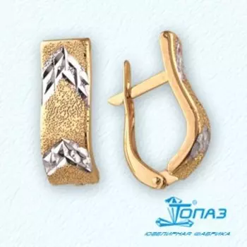 Серьги из красного золота Линии Любви