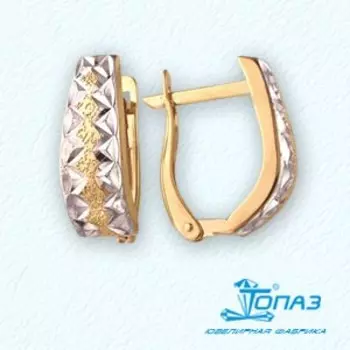 Серьги из красного золота Линии Любви