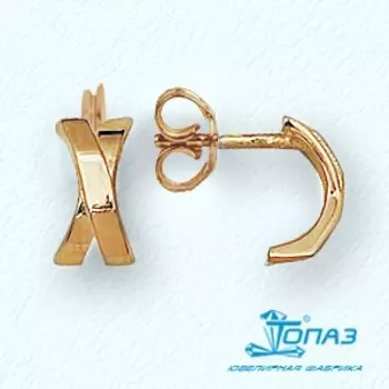 Серьги из красного золота Линии Любви