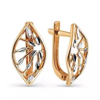 Серьги из красного золота Линии Любви