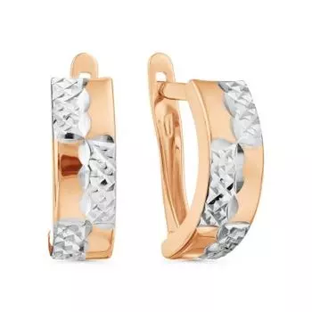 Серьги из красного золота Линии Любви