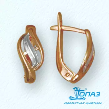 Серьги из красного золота Линии Любви