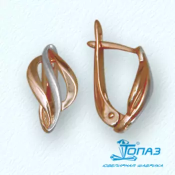 Серьги из красного золота Линии Любви