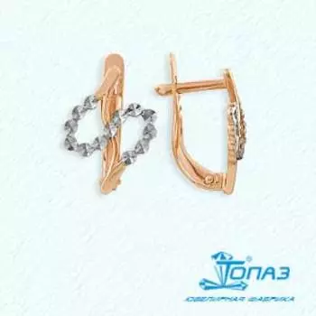 Серьги из красного золота Линии Любви