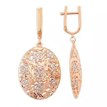 Серьги из красного золота Линии Любви