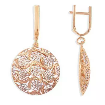 Серьги из красного золота Линии Любви