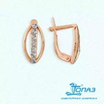 Серьги из красного золота Линии Любви