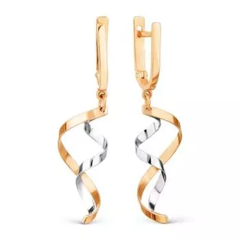 Серьги из красного золота Линии Любви