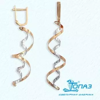 Серьги из красного золота Линии Любви