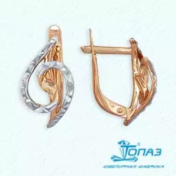 Серьги из красного золота Линии Любви