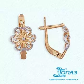 Серьги из красного золота Линии Любви