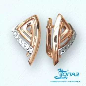 Серьги из красного золота Линии Любви