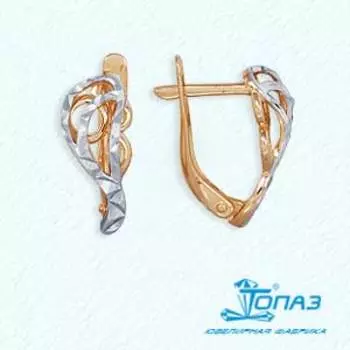 Серьги из красного золота Линии Любви