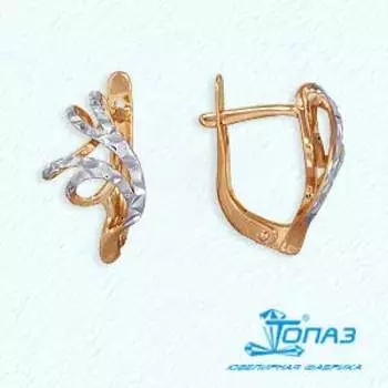 Серьги из красного золота Линии Любви