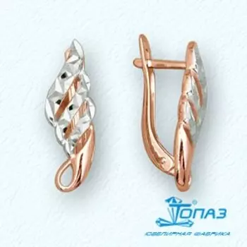 Серьги из красного золота Линии Любви