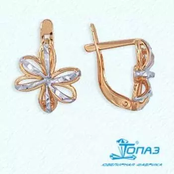 Серьги из красного золота Линии Любви