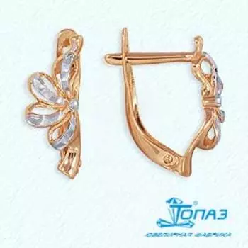 Серьги из красного золота Линии Любви