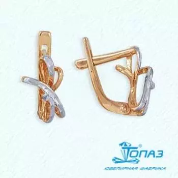 Серьги из красного золота Линии Любви