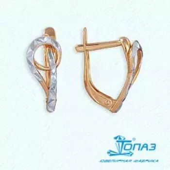 Серьги из красного золота Линии Любви